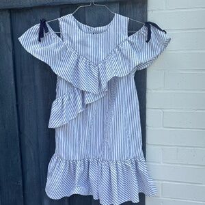 HABITUAL GIRL MULTI RUFFLE SHIFT DRESS- size 10